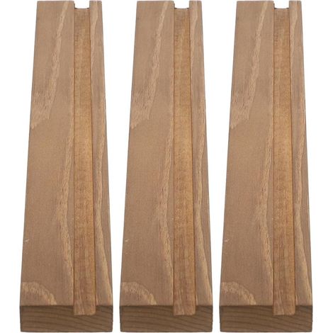 Présentoir à Disques Vinyles en Bois Lot de 3 Pcs Support Mural Robuste Design Simple pour Rangement et Exposition à Domicile ou Chambre (1/4)