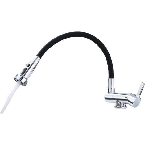 mitigeur rabattable chrome,Robinet Cuisine Rabattable Avec 3 Jets Modes,robinet Cuisine Pliable Pour Fenêtre,Mitigeur Evier Cuisine,Fabriqué En Laiton (1/5)