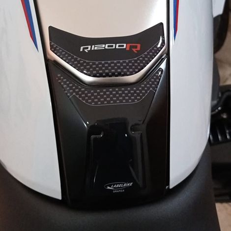 ADESIVO in gel 3D CARBONIO PROTEZIONE SERBATOIO compatibile per MOTO BMW R1200R (1/5)