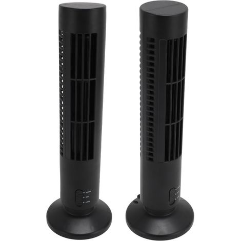 Ventilador de torre ABS, sin aspas, portátil y silencioso, con 2 velocidades, ideal para el hogar y el dormitorio. Conexión USB. (1/5)