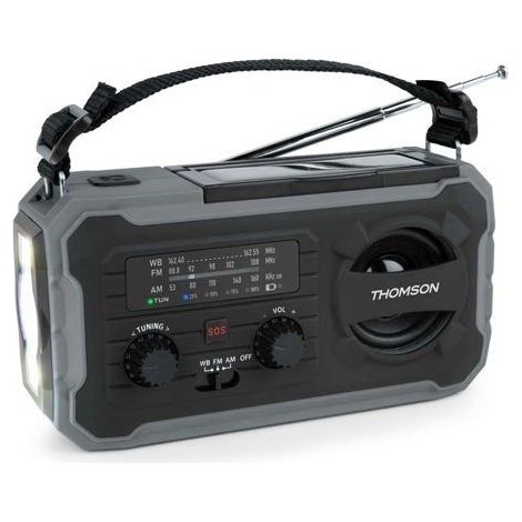 Notfunk-Solarradio - THOMSON - RT280 - FM/AM - Taschenlampe - USB-C-Aufladung (1/4)