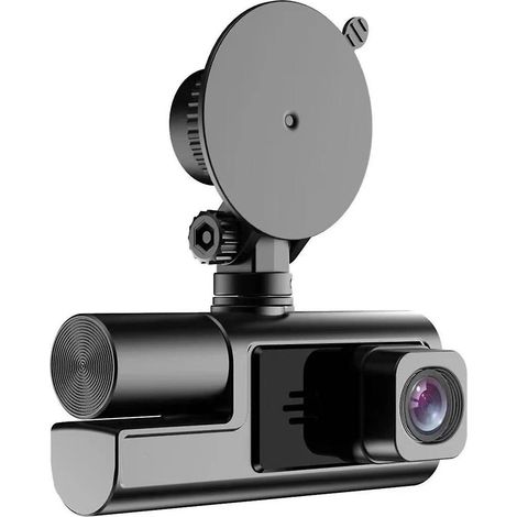 Caméra embarquée Full HD pour voiture, avec enregistreur de conduite avant et intérieur, grand angle de 140°, capteur G et enregistrement en boucle. (1/5)