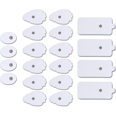 Accesorios para dispositivos de masaje: electrodos adhesivos reutilizables y portátiles. (1/5)