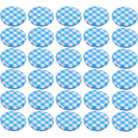 Lot de 50 couvercles bocaux confitures étanches 63mm, réutilisables pour protection (1/5)