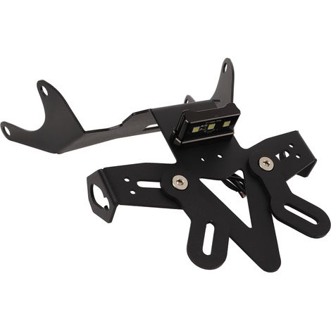 Support de Plaque d'Immatriculation Arrière Moto avec Feu LED pour CB650R CBR650R 2021 et Plus - Fixation Porte-Plaque en Aluminium, Éclairage Blanc, Kit Complet (1/5)