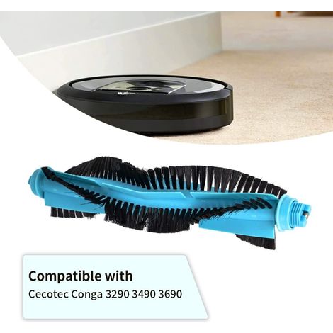 YanBan Lot de 2 brosses à Rouleau pour aspirateur Cecotec Conga 3290 3490 3690, Brosse Principale de Remplacement pour Viomi V2 V-RVCLM21B pour Mijia STYJ02YM (1/4)