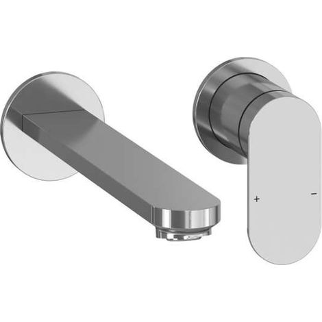 Ravak Chrome II - Grifo empotrado de lavabo, con cuerpo de montaje, 2 orificios, cromo X070586 (1/3)