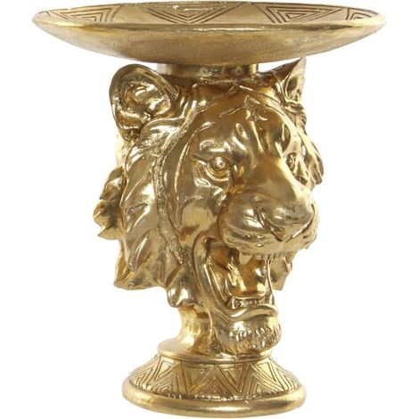Statuette Lion doré en résine (1/2)