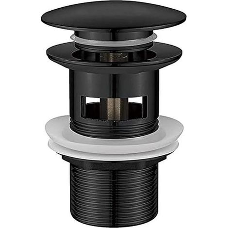 Bonde de Lavabo aevc Trop Plein Universelle,Bonde de Lavabo Pop Up, Bonde Clic Clac,Bonde Pop Up, Noir (1/5)