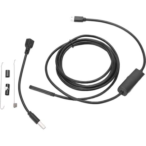 Caméra endoscopique industrielle HD AN97-5.5 avec objectif de 5,5 mm, anticorrosion et robuste, pour la maintenance industrielle (1 m). (1/5)