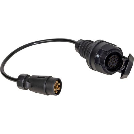 Caravan Adapterkabel 13-polig auf 7-polig 0,6m H05VV-F 7x1,0 IP44 (1/2)