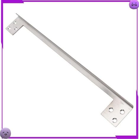 Plaque de protection en acier inoxydable pour loquet de porte - Renforcement L pour sécurité optimale (1/5)
