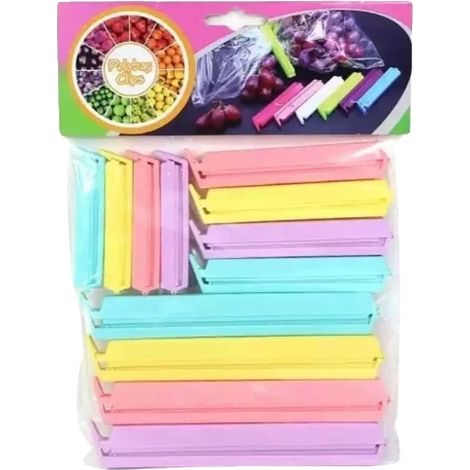 Clip per alimenti, design portatile, facili da usare, confezione mista - 1 bustina (1/2)