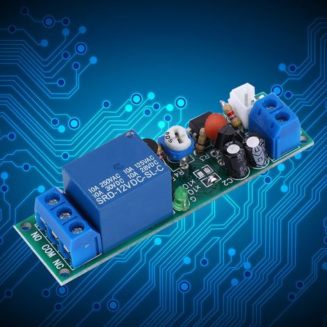Module relais temporisé JK11C M H2-12V, temporisation réglable de 0,2 s à 100 s (1/5)