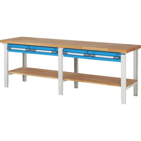 eurokraft pro, Établi, système modulaire Série 7000, 4 tiroirs