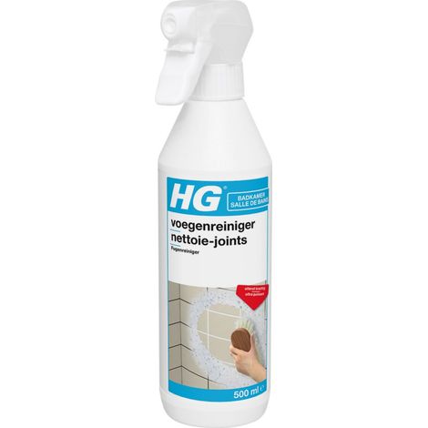 Détergent nettoie-joints pour carrelage – Élimine salissures tenaces – Spray 500 ml pour salle de bain et cuisine – Rétablit la couleur des joints – HG