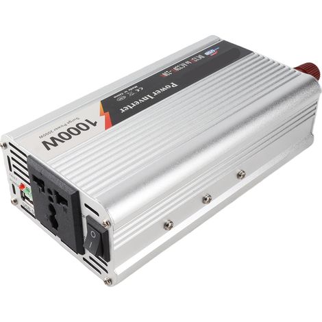 Convertisseur de courant voiture 1000W port USB ventilateur silencieux onduleur auto 12V CC vers 220-230V CA (1/5)