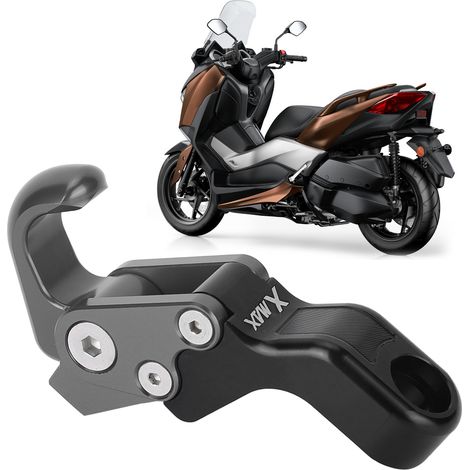 Crochet de casque de moto, support de bagage en alliage d'aluminium compatible avec Yamaha Xmax300 et Xmax250, en titane
