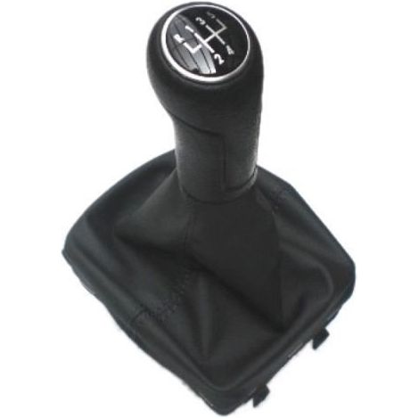 Schaltknauf mit Manschette, Pkw-Stil, 5-Gang, VW Polo, 9N, 9SEE, 2002-2009 (1/4)