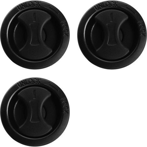 Un kit d'outils de couvercle de coffre en 3 pièces pour Land Rover, comprenant un couvercle, des boutons à pression et un bouton de couvercle de coffre (64870-60011). (1/3)