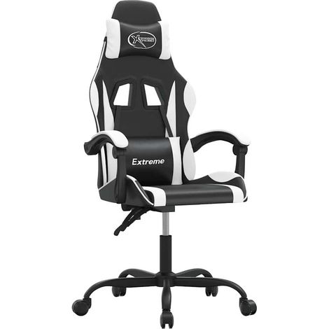 Maison Exclusive - Chaise de jeu Noir et blanc Similicuir (1/5)