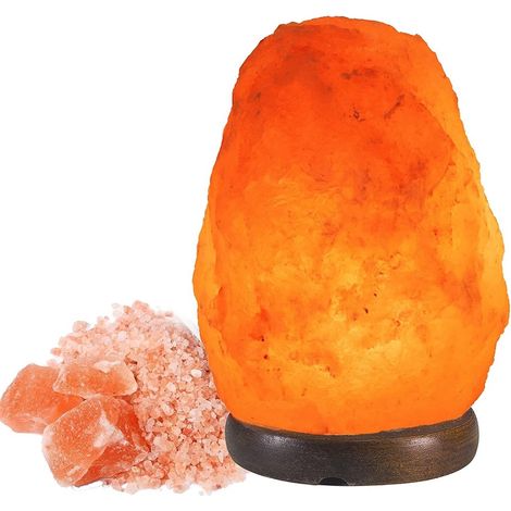 Lampe de sel de l'himalaya naturelle - unique faite à la main 5-6inch (1/5)