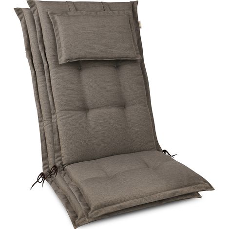 2 coussins d'appui haut de gamme 120 x 50 x 7 cm, taupe (1/4)