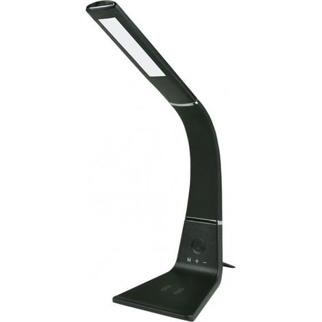 Flexo flexible Kodonita 5W negro cromo con cargador móvil (1/2)