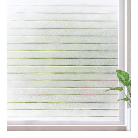 Film électrostatique pour vitres 45 x 100 cm - Protection UV, anti-éblouissement, décoratif pour la maison, le bureau, la chambre et la cuisine (1/5)