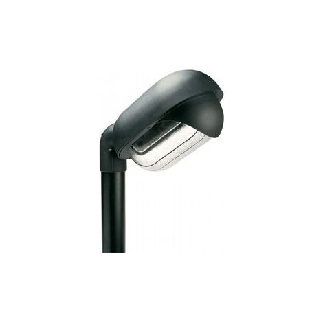 Ovale Außenlampe aus thermoplastischem Material mit schwarzem geprägtem Glasschirm (1/4)