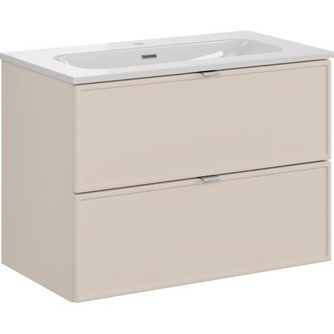 Mobile bagno con lavabo Alba cachemire 80cm (1/4)