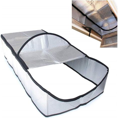 Couvercle Isolant pour escalier de Grenier, couvercles isolants de Porte d'escalier de Grenier pour échelles coulissantes - Accès Facile par Fermeture à glissière - 25x54 Pouces Steadfast (1/5)