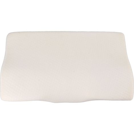 Ergonomisches weißes Memory-Schaum-Kissen, komfortabel und atmungsaktiv für einen erholsamen Schlaf (1/5)