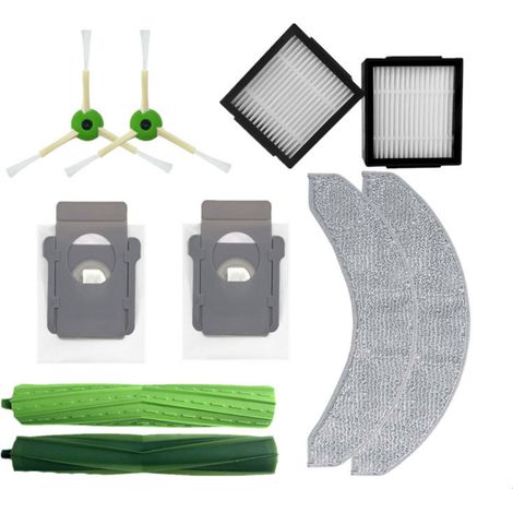 Repuestos compatibles con los robots aspiradores iRobot Roomba Combo j7, Combo j7+, Combo j9+ y Combo 10 Max: cepillo doble de rodillo de goma. (1/5)