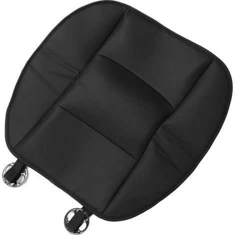 Housses de sièges avant en cuir PU antidérapant et respirant housses de coussins d’assise avec poches de rangement conviennent à la plupart des modèles de voitures. (1/5)