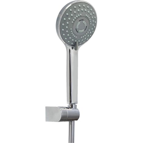 Rociador de ducha + soporte + flexible PAINI Rubí Redondo Cromo (1/3)