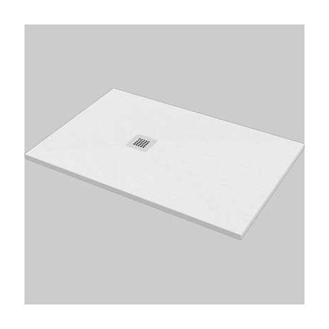 PIATTO DOCCIA RETTANGOLARE EFFETTO PIETRA BIANCO 90x100 MADE IN ITALY