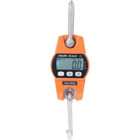 [JAMAIS UTILISÉ]Peson Electronique 300kg Balance Crochet Suspendu Dynamomètre LCD Crochet Peseur Industrielle Pèse Poids 300kg/600lbs (1/5)