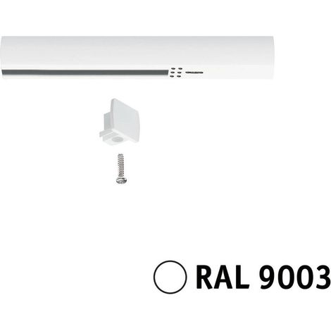 Paulmann 95642 Elément pour système d'éclairage sur rail haute tension Embout d'alimentation blanc signal (1/4)