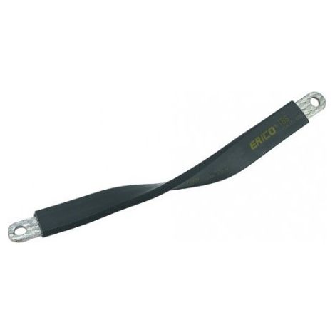 Conducteur Shunt tressé isolé 300A longueur 1030mm trou Ø 8mm et 10mm IBSB 70 ERICO 558520
