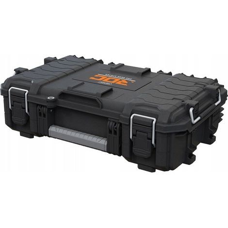 Keter – Mallette à outils 2.0 pour professionnels – Caisse de rangement noire/gris – Charge maximale 30kg – Dimensions 50x30x20cm – 256979