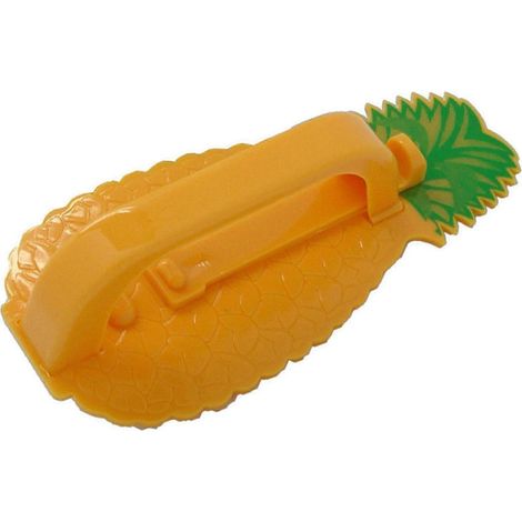 Trancheuse à ananas facile à nettoyer, tranchante, portable, forme mignonne, légère, enlève le cœur de l'ananas, en acier inoxydable, réglable, éplucheuse à ananas innovante pour la cuisine (1/4)