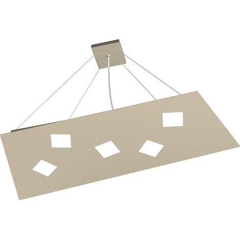 Sospensione Moderna Note Metallo Sabbia 5 Luci Gx53 (1/4)