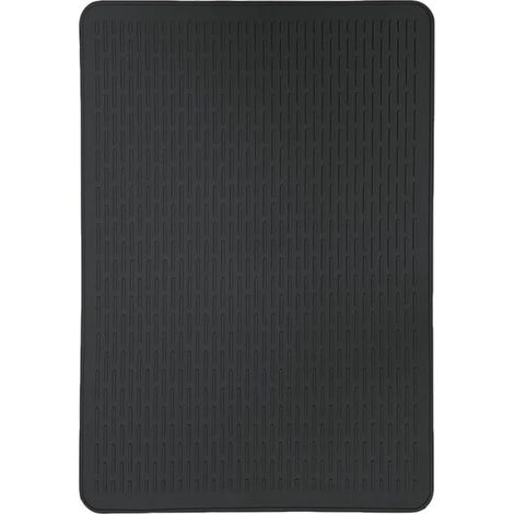 Housse en silicone pour cuisinière électrique et vitrée, tapis de comptoir de cuisine résistant à la chaleur avec motif à larges rayures pour sécher la vaisselle, protège la surface contre les,71×50cm (1/5)