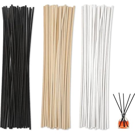 300 bâtonnets diffuseurs à roseaux, tiges de rechange pour diffuseurs, bâtonnets parfumés, recharges pour diffuseurs de bureau et de maison (03cm18cm) (1/5)