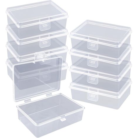 Pieces 9.8 × 6.8 × 3.4cm Small Transparent Plastic Boxes (1/5)
