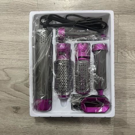 Ensemble fer à friser 5 en 1 avec lisseur et brosse souffleur professionnel (1/4)