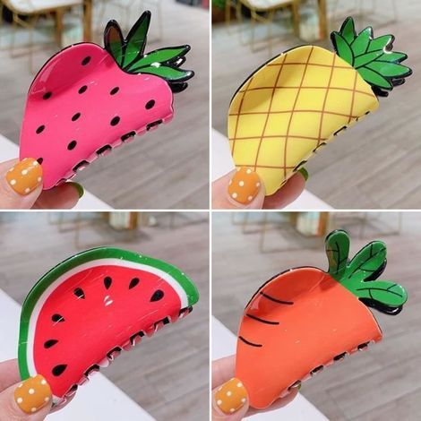 Haarspange aus Fruchtacetat – Handgefertigt – Fruchtacetat – Damenaccessoire – Große Haarspange – Hübsch (1/4)
