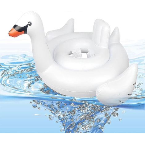 Bouée de natation en forme de cygne, flottante pour enfants, blanche, qxuanthe best one (1/2)