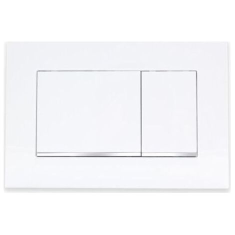 Plaque de déclenchement avec déclencheur de rinçage, plaque de déclenchement WC compatible avec Geberit Sigma 30, plastique ABS pour plus de durabilité et de durabilité, installation facile (1/4)
